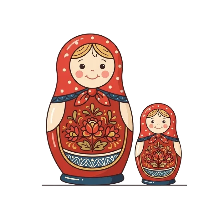 Russian dolls, illustrating compounding late payment interest