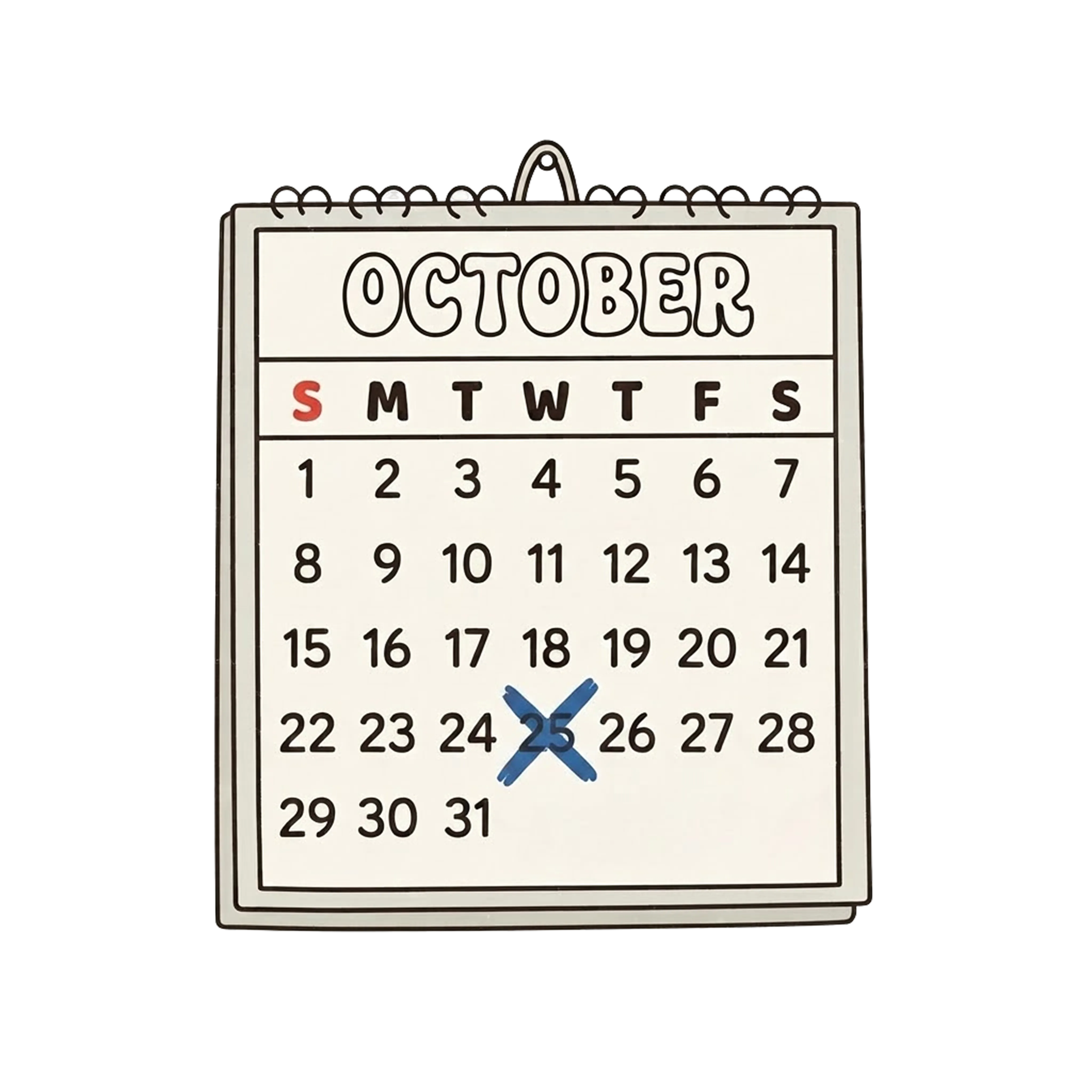 A calendar with a payment date marked