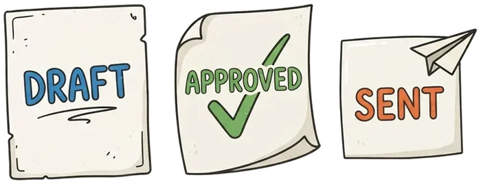 Getting a PO at each Xero invoice stage