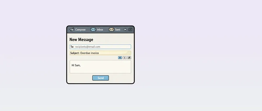 Late payment email templates
