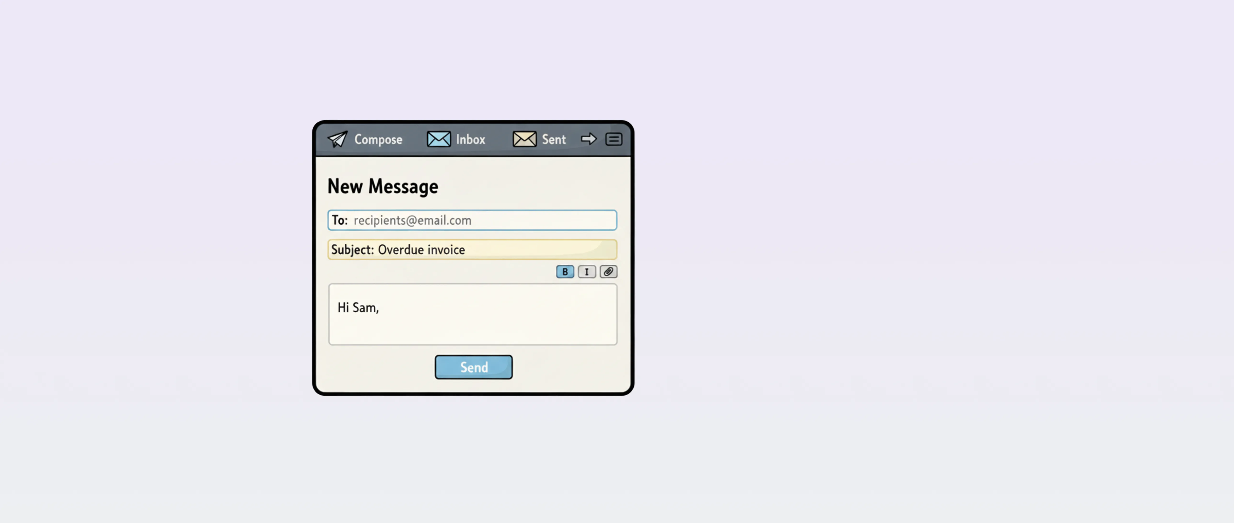 Late payment email templates
